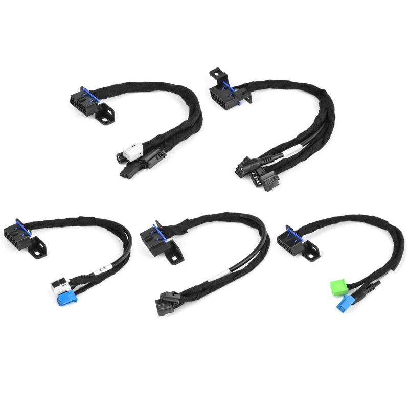 1 To 3 Branched Automotive Wiring Harness, Factory Plug Non-destructive Adapter Cable With Mount Bracket, Flannel Wrapped For Car Radio Audio Modification suppliers